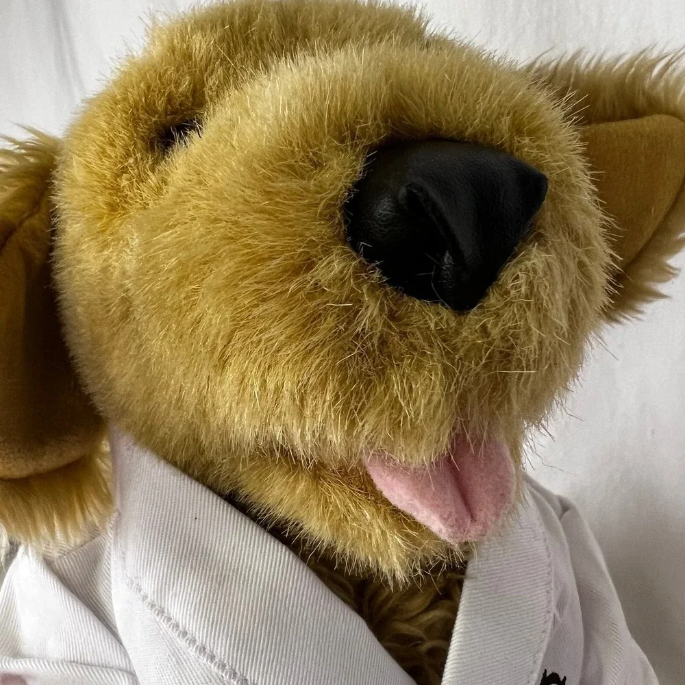 Build-A-Bear Golden Retriever Dog Plush Kids Brown Excellent Karate Gi Outfit